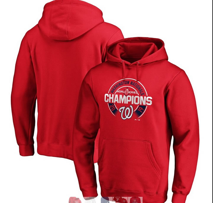 Washington Nationals Majestic 2019  World Series Champions Pullover Hoodie Red,We sell and wholesale Washington Nationals Majestic 2019  World Series Champions Pullover Hoodie Red on line form chian!
